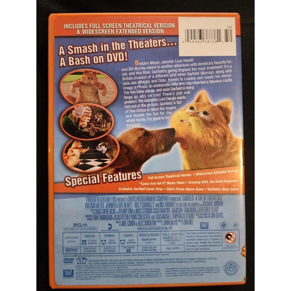 Garfield: a Tail of Two Kitties (DVD, 2006) - Picture 2 of 2